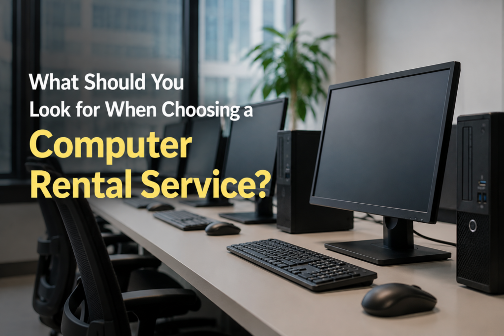Things to look for Computer Rental Service